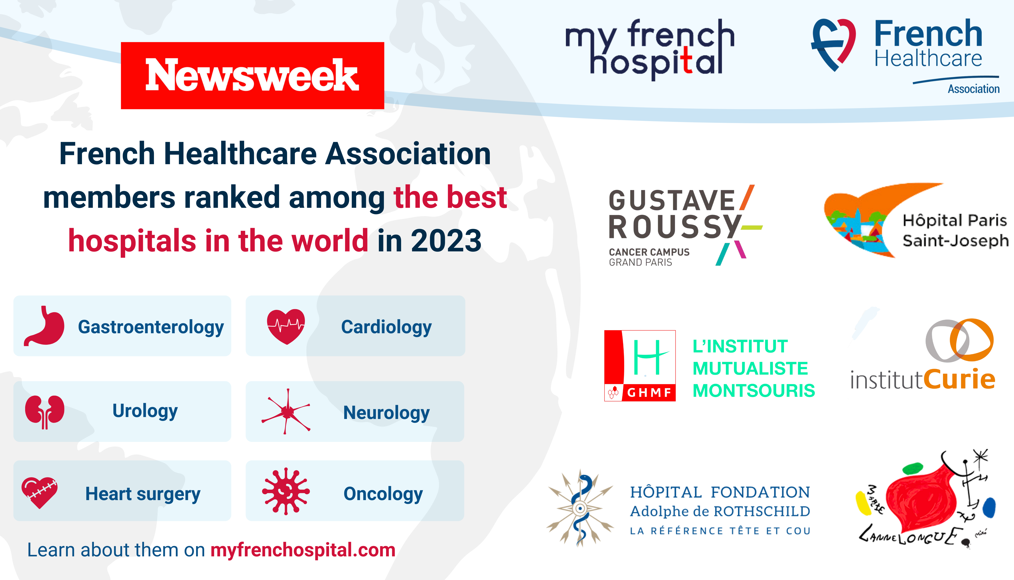 French Healthcare members rank among the world best hospitals !